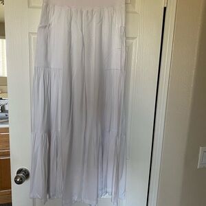 Purple Maxi A-Line Jumpsuit with Pleated Tiered Design